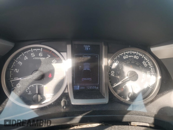 2017 Toyota Tacoma SR5 with VIN 5TFAZ5CN6HX042545, listed as a Copart auction lot 54960805 with 129,559 mi miles and Salvage Title. Bid and sale history available at DreamBid. Image 9.