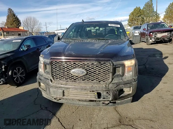 2019 Ford F-150 XL with VIN 1FTEW1E52KFB61836, listed as a Copart auction lot 46679095 with 83,989 mi miles and Salvage Title. Bid and sale history available at carsss.com. Image 10.