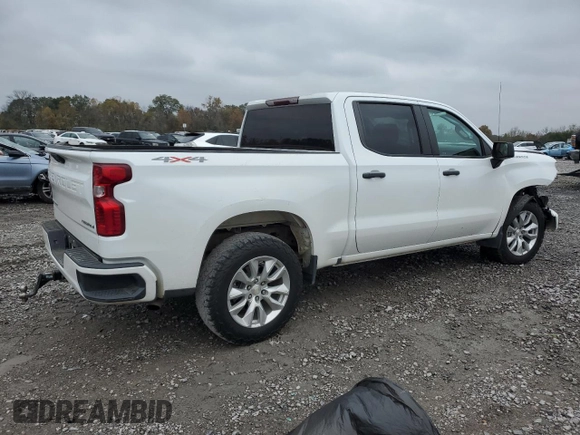 2022 Chevrolet Silverado 1500 Custom with VIN 1GCPDBEK5NZ569941, listed as a Copart auction lot 82292514 with 17,191 mi miles and Salvage Title. Bid and sale history available at carsss.com. Image 3.