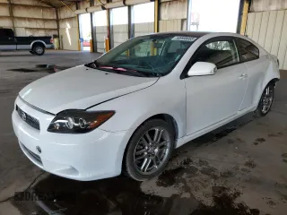 2010 Scion tC with VIN JTKDE3B70A0304955, listed as a Copart auction lot 50008665 with 104,884 mi miles and Salvage Title. Bid and sale history available at carsss.com. Image 1.