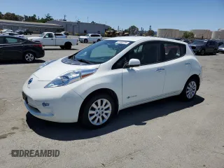2017 Nissan LEAF SV with VIN 1N4BZ0CP6HC300214, listed as a Copart auction lot 62966725 with 55,274 mi miles and Salvage title. Bid and sale history available at DreamBid. Image 1.