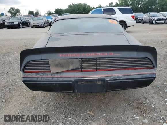 1980 Pontiac Firebird with VIN 2V87TAL116556, listed as a Copart auction lot 64086644 with 15,342 mi miles and Salvage title. Bid and sale history available at DreamBid. Image 6.