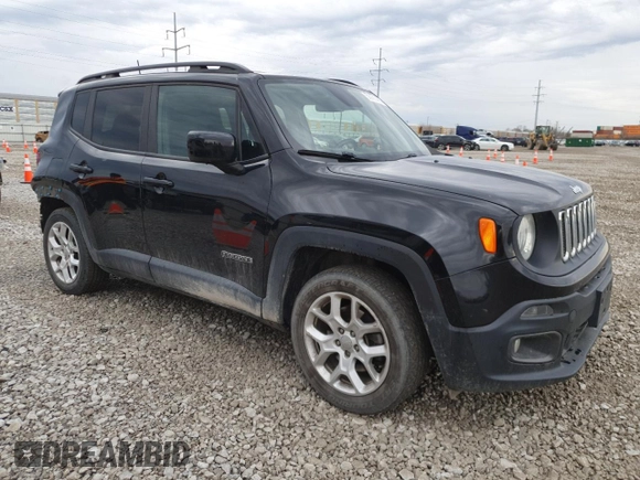 2018 Jeep Renegade Latitude with VIN ZACCJABB6JPH79379, listed as a Copart auction lot 50991485 with 83,305 mi miles and Salvage Title. Bid and sale history available at carsss.com. Image 4.