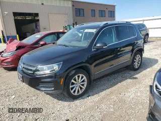 2017 Volkswagen Tiguan Wolfsburg Edition z VIN WVGSV7AX2HK024374, wystawiony jako Copart lot #58415135 z przebiegiem 91 255 mil mil oraz Szkoda całkowita • Salvage title. Historia ofert i sprzedaży dostępna na DreamBid. Obrazek 1.