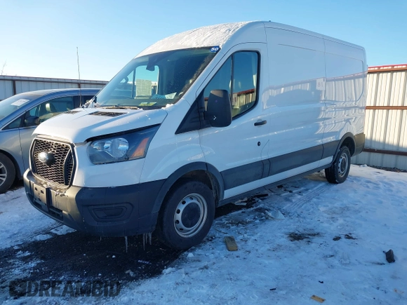2023 Ford Transit Cargo with VIN 1FTBR1C81PKA63841, listed as a IAAI auction lot 41582275 with 33,915 mi miles and . Bid and sale history available at DreamBid. Image 18.