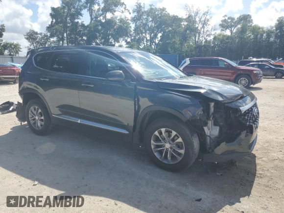 2019 Hyundai Santa Fe SE with VIN 5NMS23ADXKH122695, listed as a Copart auction lot 61941525 with 64,578 mi miles and Non repairable. Bid and sale history available at DreamBid. Image 4.