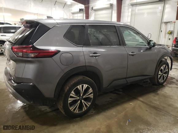 2022 Nissan Rogue SV with VIN 5N1BT3BB0NC670536, listed as a Copart auction lot 47064565 with 74,027 mi miles and Salvage Title. Bid and sale history available at carsss.com. Image 3.
