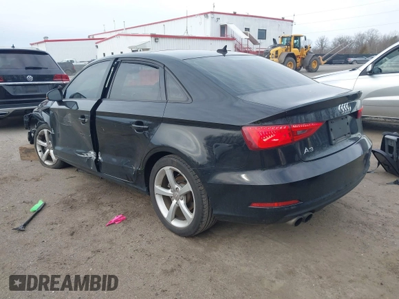2015 Audi A3 1.8T Premium with VIN WAUACGFF5F1009468, listed as a IAAI auction lot 41697638 with 1 mi miles. Bid and sale history available at carsss.com. Image 3.