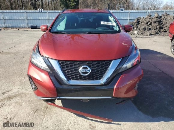 2020 Nissan Murano SV with VIN 5N1AZ2BS2LN123953, listed as a Copart auction lot 45347425 with 94,791 mi miles and Salvage Title. Bid and sale history available at carsss.com. Image 5.
