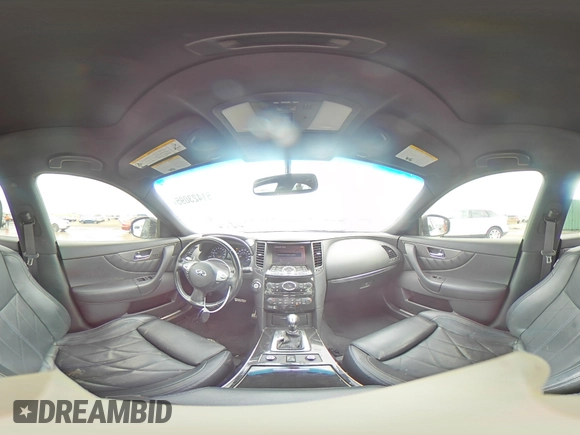 2016 Infiniti QX70 with VIN JN8CS1MW4GM400288, listed as a Copart auction lot 51423095 with 115,733 mi miles and Salvage title. Bid and sale history available at DreamBid. Image 12.