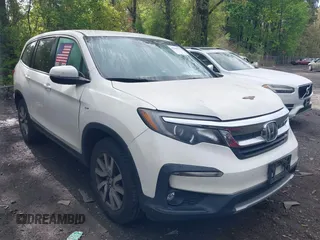 2019 Honda Pilot EX z VIN 5FNYF6H31KB086152, wystawiony jako IAAI lot #42204703 z przebiegiem 99 425 mil mil oraz . Historia ofert i sprzedaży dostępna na DreamBid. Obrazek 1.