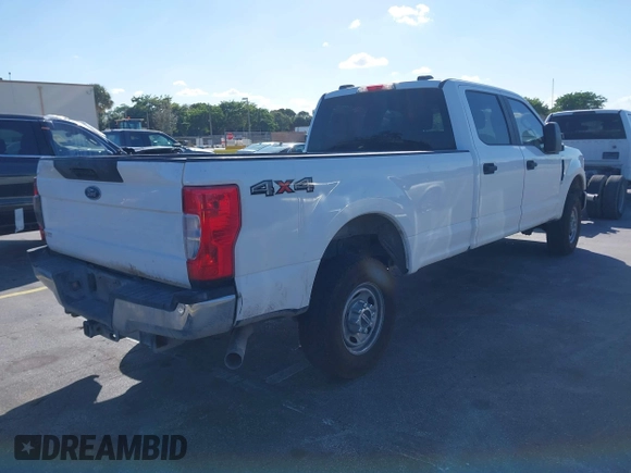 2021 Ford Super Duty F-250 SRW XL with VIN 1FT7W2BN3MED88089, listed as a IAAI auction lot 41590831 with 130,355 mi miles. Bid and sale history available at carsss.com. Image 4.