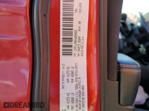 2017 Jeep Cherokee Sport with VIN 1C4PJLABXHW654803, listed as a Copart auction lot 46879225 with 138,377 mi miles and Salvage title. Bid and sale history available at DreamBid. Image 13.