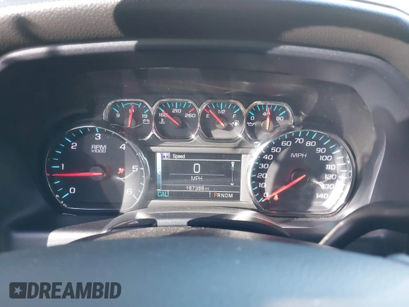 2015 Chevrolet Silverado 1500 LTZ with VIN 3GCUKSECXFG203217, listed as a IAAI auction lot 40871435 with 167,386 mi miles. Bid and sale history available at carsss.com. Image 7.