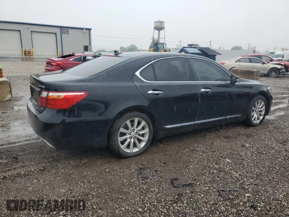 2010 Lexus LS 460 with VIN JTHCL5EF3A5006103, listed as a Copart auction lot 58077105 with 120,121 mi miles and Salvage title. Bid and sale history available at DreamBid. Image 3.