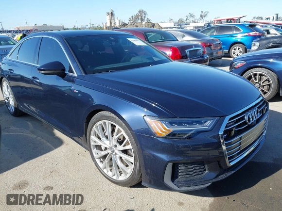 2019 Audi A6 Prestige with VIN WAUM2AF25KN021116, listed as a IAAI auction lot 41959018 with 57,742 mi miles. Bid and sale history available at carsss.com. Image 1.