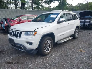 2014 Jeep Grand Cherokee Limited with VIN 1C4RJFBGXEC186833, listed as a IAAI auction lot 42677411 with 117,685 mi miles and . Bid and sale history available at DreamBid. Image 2.
