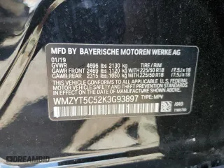 2019 MINI Countryman Cooper S with VIN WMZYT5C52K3G93897, listed as a Copart auction lot 67208684 with 44,563 mi miles and Salvage Title. Bid and sale history available at carsss.com. Image 12.