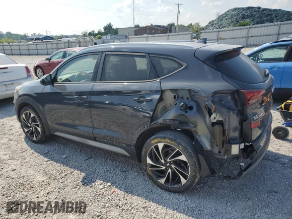 2020 Hyundai Tucson Sport with VIN KM8J3CAL2LU273598, listed as a Copart auction lot 59100775 with 77,954 mi miles and Salvage title. Bid and sale history available at DreamBid. Image 2.