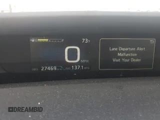 2020 Toyota Prius Prime LE with VIN JTDKARFP4L3144801, listed as a Copart auction lot 52203145 with 27,469 mi miles and Salvage Title. Bid and sale history available at carsss.com. Image 9.