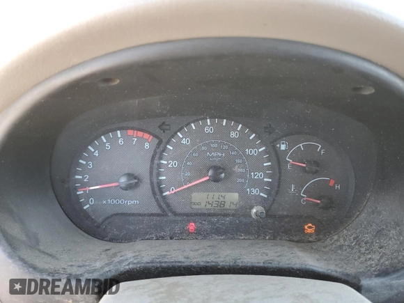 2003 Hyundai Accent GL with VIN KMHCG35C83U257641, listed as a Copart auction lot 73421464 with 143,814 mi miles and Clean Title. Bid and sale history available at carsss.com. Image 9.