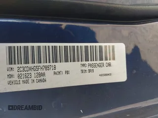 2015 Dodge Charger SXT with VIN 2C3CDXHG5FH789718, listed as a IAAI auction lot 42136480 with 168,633 mi miles and . Bid and sale history available at DreamBid. Image 9.