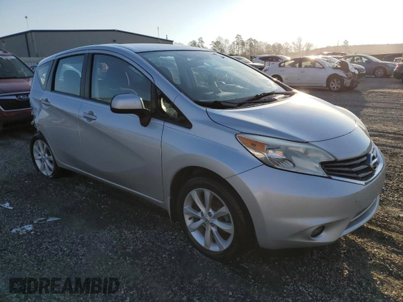 2014 Nissan Note S Plus with VIN 3N1CE2CP4EL420070, listed as a Copart auction lot 49951405 with 95,084 mi miles and Salvage Title. Bid and sale history available at DreamBid. Image 4.