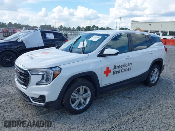 2023 GMC Terrain SLE with VIN 3GKALTEG3PL210144, listed as a IAAI auction lot 40461807 with 1 mi miles. Bid and sale history available at carsss.com. Image 17.