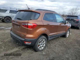 2020 Ford EcoSport SE with VIN MAJ6S3GLXLC317881, listed as a Copart auction lot 88983795 with Not Provided miles and Non Repairable. Bid and sale history available at DreamBid. Image 3.