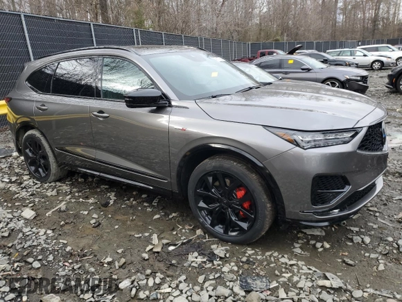 2024 Acura MDX Type S w/Advance Package with VIN 5J8YD8H89RL002228, listed as a Copart auction lot 48177865 with 9,816 mi miles and Salvage Title. Bid and sale history available at carsss.com. Image 4.
