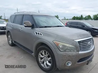 2014 Infiniti QX80 z VIN JN8AZ2NF1E9553024, wystawiony jako IAAI lot #42231679 z przebiegiem 207 618 mil mil oraz . Historia ofert i sprzedaży dostępna na DreamBid. Obrazek 1.