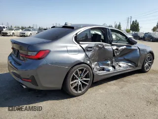 2021 BMW 3 Series 330i with VIN 3MW5R1J06M8C07274, listed as a Copart auction lot 58396505 with Not provided miles and Salvage title. Bid and sale history available at DreamBid. Image 3.