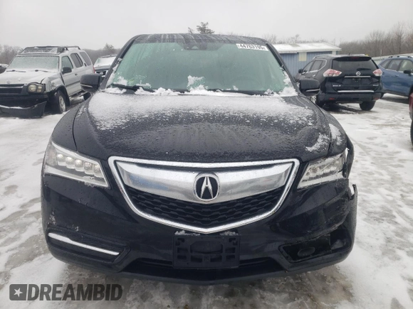 2016 Acura MDX w/Tech with VIN 5FRYD4H47GB017913, listed as a Copart auction lot 44763195 with 133,308 mi miles and Salvage Title. Bid and sale history available at carsss.com. Image 5.