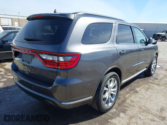 2017 Dodge Durango SXT with VIN 1C4RDHAG3HC759516, listed as a IAAI auction lot 41858286 with 161,355 mi miles and . Bid and sale history available at DreamBid. Image 4.