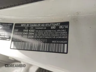 2014 Mercedes-Benz CLA 250 with VIN WDDSJ4EBXEN105295, listed as a IAAI auction lot 42275555 with 88,888 mi miles and . Bid and sale history available at DreamBid. Image 9.