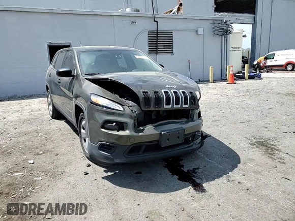 2014 Jeep Cherokee Sport with VIN 1C4PJLAB6EW212564, listed as a Copart auction lot 54355115 with 138,401 mi miles and Salvage Title. Bid and sale history available at DreamBid. Image 14.