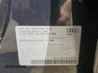 2015 Audi Q5 Premium Plus with VIN WA1DGAFP7FA060474, listed as a Copart auction lot 53512865 with 135,237 mi miles and Salvage title. Bid and sale history available at DreamBid. Image 15.