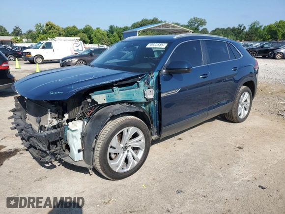 2020 Volkswagen Atlas SEL with VIN 1V2ME2CA9LC208916, listed as a Copart auction lot 58592685 with 111,216 mi miles and Salvage title. Bid and sale history available at DreamBid. Image 1.