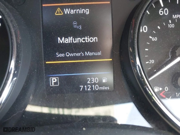 2018 Nissan Rogue SV with VIN 5N1AT2MT6JC748923, listed as a IAAI auction lot 41855047 with 71210 miles. Bid and sale history available at carsss.com. Image 7.