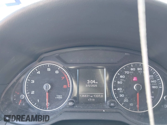 2013 Audi Q5 Premium with VIN WA1CFAFP7DA009262, listed as a IAAI auction lot 41730275 with 136,831 mi miles. Bid and sale history available at carsss.com. Image 7.