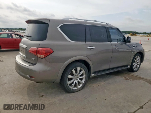 2014 Infiniti QX80 z VIN JN8AZ2NFXE9554446, wystawiony jako Copart lot #59659885 z przebiegiem 240 055 mil mil oraz Czysty tytuł • Clean title. Historia ofert i sprzedaży dostępna na DreamBid. Obrazek 3.