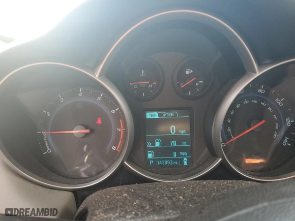 2014 Chevrolet Cruze LS with VIN 1G1PA5SH5E7391147, listed as a Copart auction lot 51214005 with 143,093 mi miles and Salvage Title. Bid and sale history available at carsss.com. Image 9.