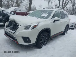 2023 Subaru Forester Sport with VIN JF2SKAJC0PH451119, listed as a IAAI auction lot 41296152 with 24,959 mi miles. Bid and sale history available at carsss.com. Image 17.