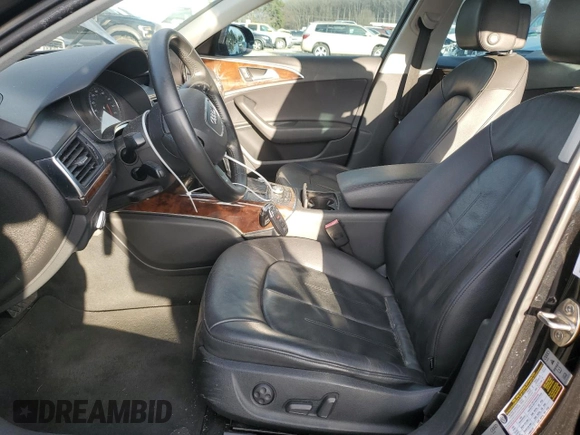 2014 Audi A6 Premium Plus with VIN WAUDFAFC2EN092291, listed as a Copart auction lot 46978435 with 176,555 mi miles and Salvage title. Bid and sale history available at DreamBid. Image 7.