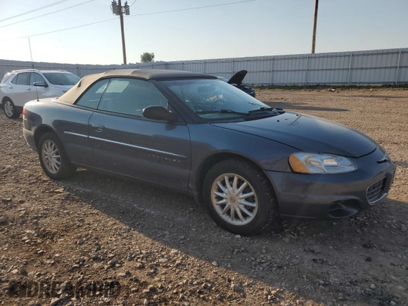 2001 Chrysler Sebring with VIN 1C3EL45U61N654025, listed as a Copart auction lot 71250534 with 125,335 mi miles and Clean Title. Bid and sale history available at DreamBid. Image 4.