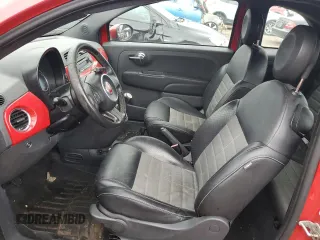 2013 FIAT 500 Turbo with VIN 3C3CFFHH9DT560167, listed as a Copart auction lot 80938124 with 95,333 mi miles and Clean title. Bid and sale history available at DreamBid. Image 7.