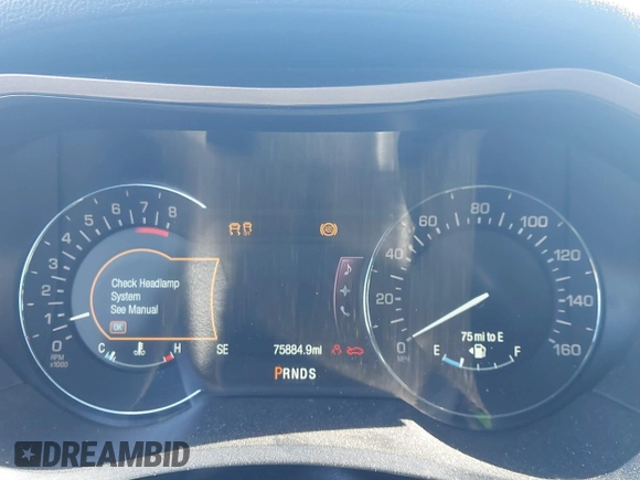 2016 Lincoln MKZ with VIN 3LN6L2G96GR616566, listed as a IAAI auction lot 41757346 with 75,884 mi miles. Bid and sale history available at carsss.com. Image 7.
