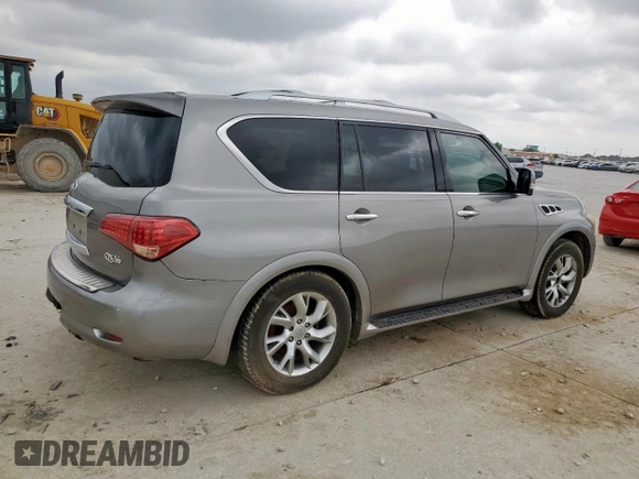 2011 Infiniti QX56 7-passenger with VIN JN8AZ2NF8B9504124, listed as a Copart auction lot 54612735 with 220,399 mi miles and Clean Title. Bid and sale history available at DreamBid. Image 3.