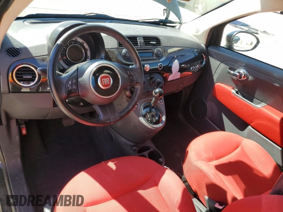 2013 FIAT 500 Pop with VIN 3C3CFFDR4DT590272, listed as a Copart auction lot 47265165 with 73,734 mi miles and Salvage title. Bid and sale history available at DreamBid. Image 8.