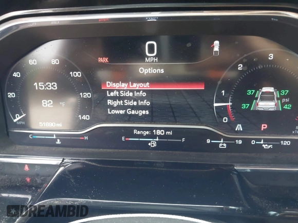 2024 GMC Sierra 1500 SLT with VIN 3GTPHDED1RG176672, listed as a IAAI auction lot 42445192 with 51,689 mi miles and . Bid and sale history available at DreamBid. Image 7.